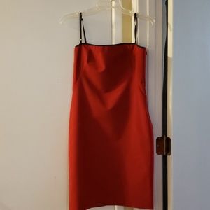 Form fitting sexy red dress